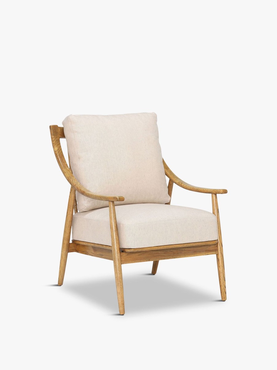 Furniture & Outdoor Barker and Stonehouse Armchairs | Runa Armchair, Cream Neutral