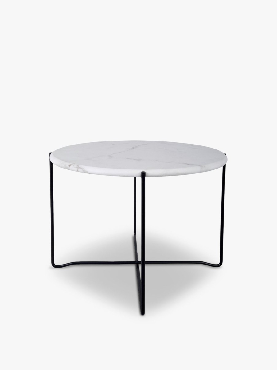 Furniture & Outdoor Dar Lighting Coffee Tables | Azzate Round Coffee Table White Marble Effect