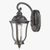 Home & Tech Dar Lighting Wall Lights | Johnson Wall Bracket Lantern Black