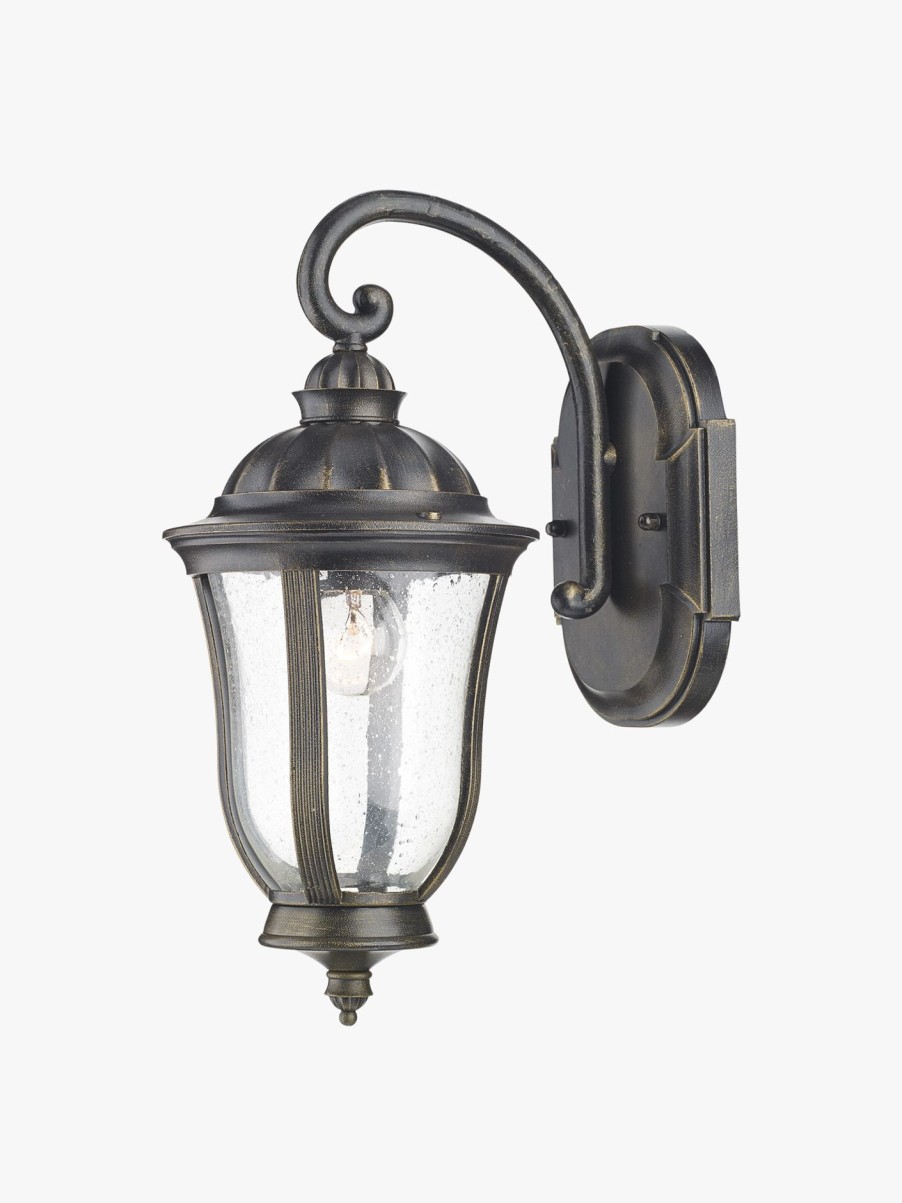 Home & Tech Dar Lighting Wall Lights | Johnson Wall Bracket Lantern Black