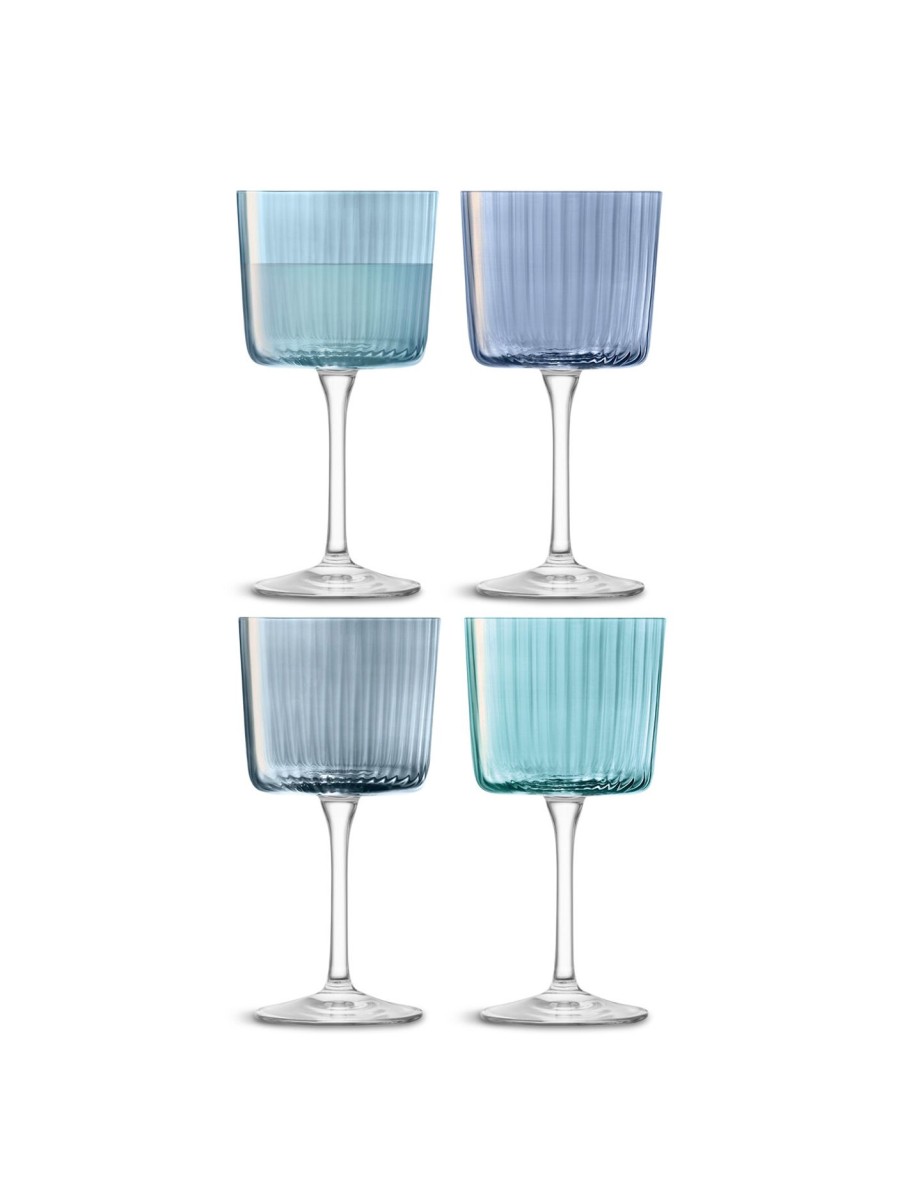 Home & Tech LSA Drinkware | Gems Wine Glass Assorted Set Of 4 Blue