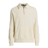 Men Polo Ralph Lauren Sweatshirts & Knitwear | Loopback Fleece Quarter-Zip Sweatshirt Clubhouse Cream