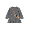 Kids Mayoral Dresses & Skirts | Spotty Dress With Faux Dog Bag Anthracite