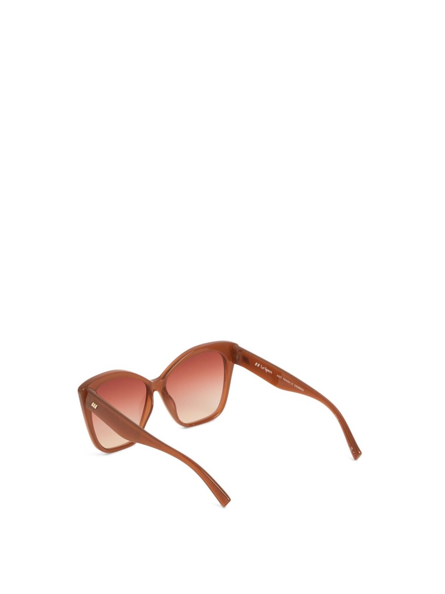 Women Le Specs Sunglasses | Hot Trash Sunglasses Root Beer/Warm Brown Grad