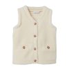 Kids Name It Tops | Nmfregitse Teddy Vest Buttercream