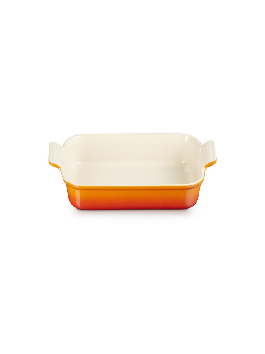 Home & Tech Le Creuset Cookware | Stoneware Heritage Rectangular Dish 26Cm Volcanic