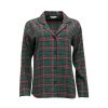 Women Cyberjammies Nightwear | Whistler Check Pyjama Top Dark Green