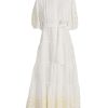 Women Kori Swimwear & Beachwear | Dress Long Chemisier Cut Daisy White/Ecru