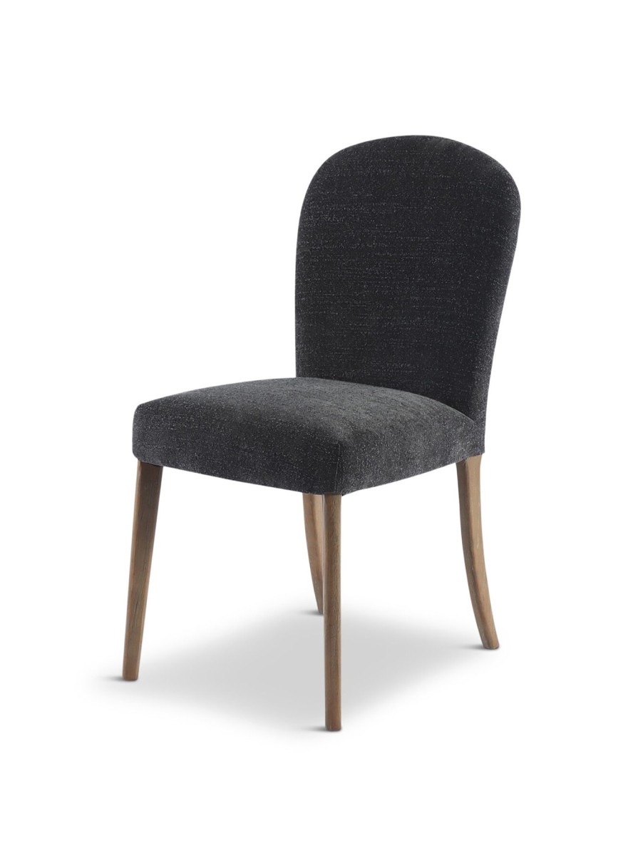 Furniture & Outdoor Barker and Stonehouse Footstools | Maurice Grey Boucle Dining Chair With Brass Studs