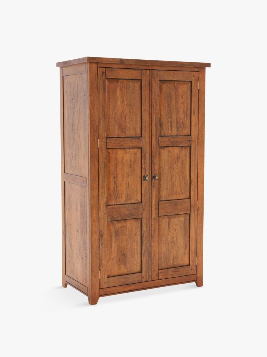 Furniture & Outdoor Barker and Stonehouse Wardrobes | New Frontier 2 Door Wardrobe Mango Wood