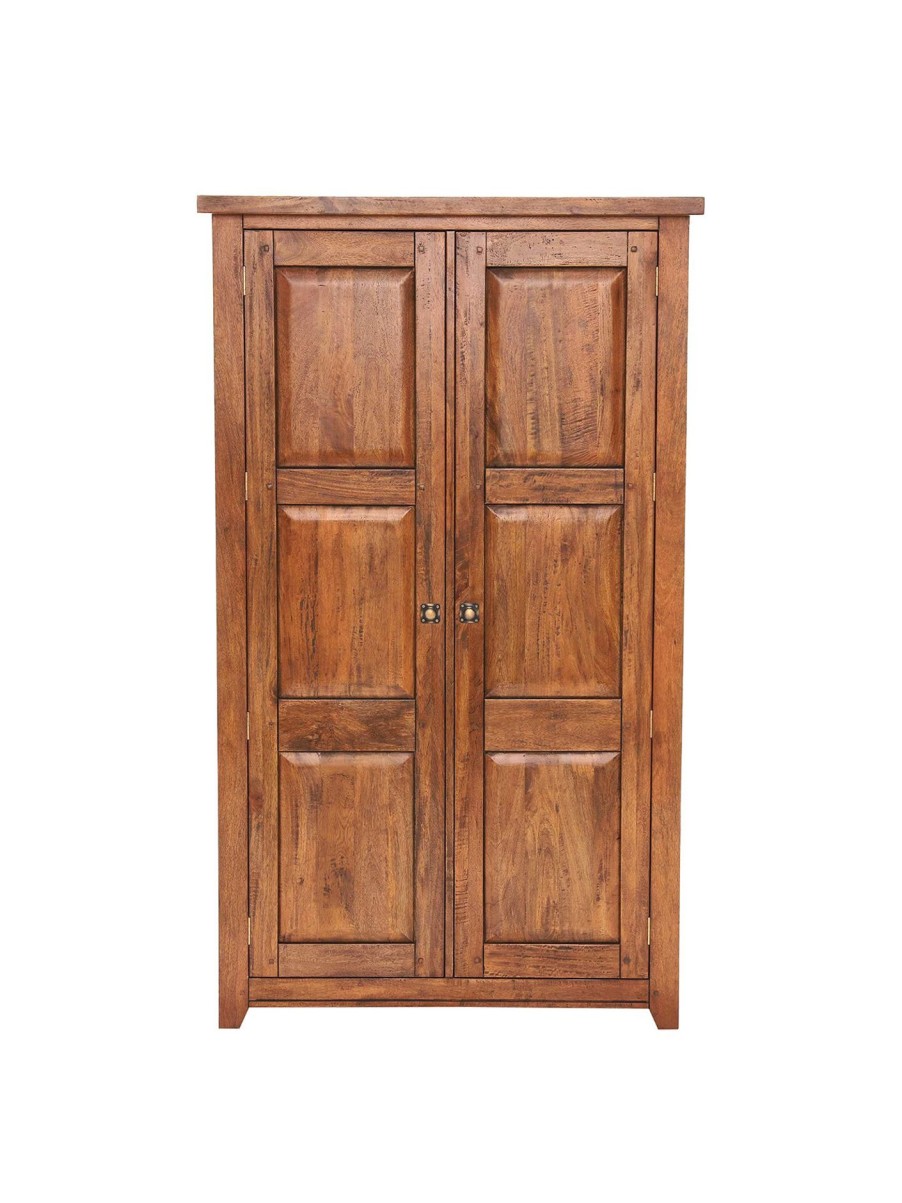 Furniture & Outdoor Barker and Stonehouse Wardrobes | New Frontier 2 Door Wardrobe Mango Wood