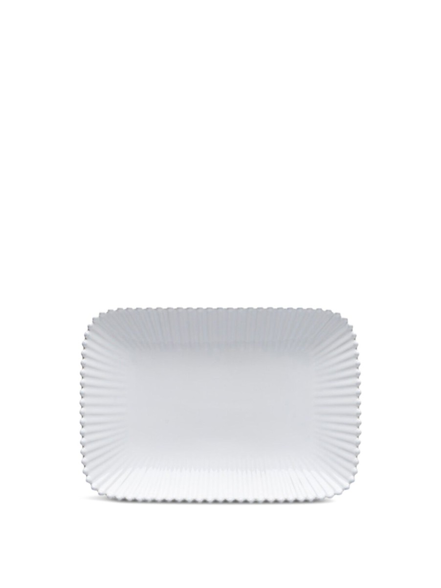 Home & Tech Costa Nova Serveware | Pearl Rectangular Platter White