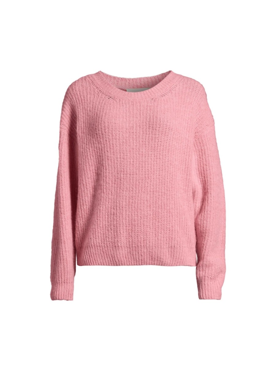 Women American Vintage Knitwear | East Round Neck Knit Jumper Orchidee Chine