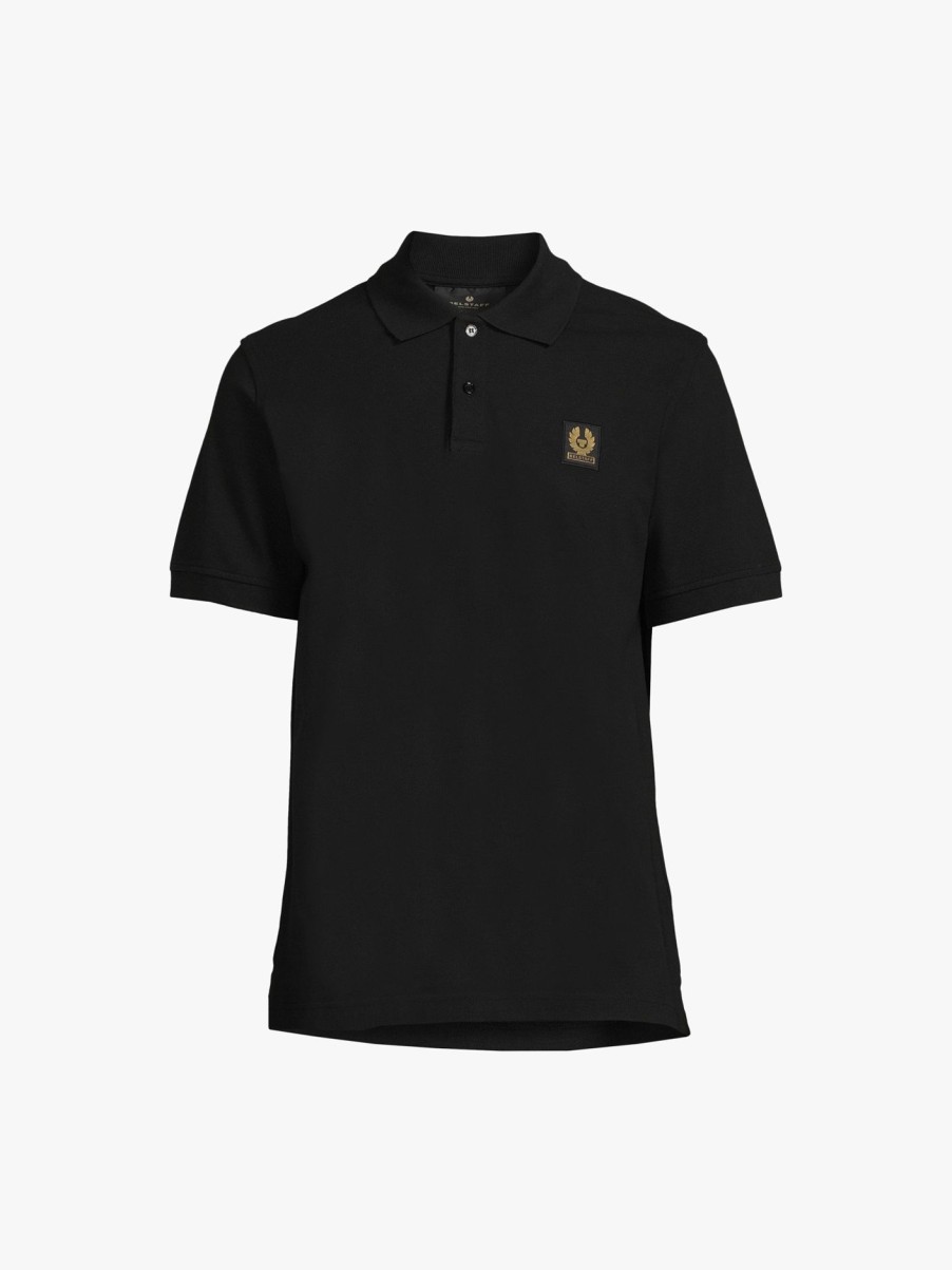 Men Belstaff Polo & Rugby Shirts | Bs Belstaff Short Sleeved Polo Black