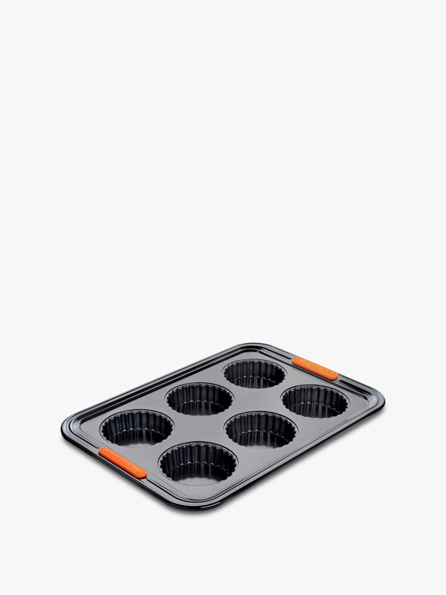 Home & Tech Le Creuset Baking | 6 Cup Tart Tray Satin Black