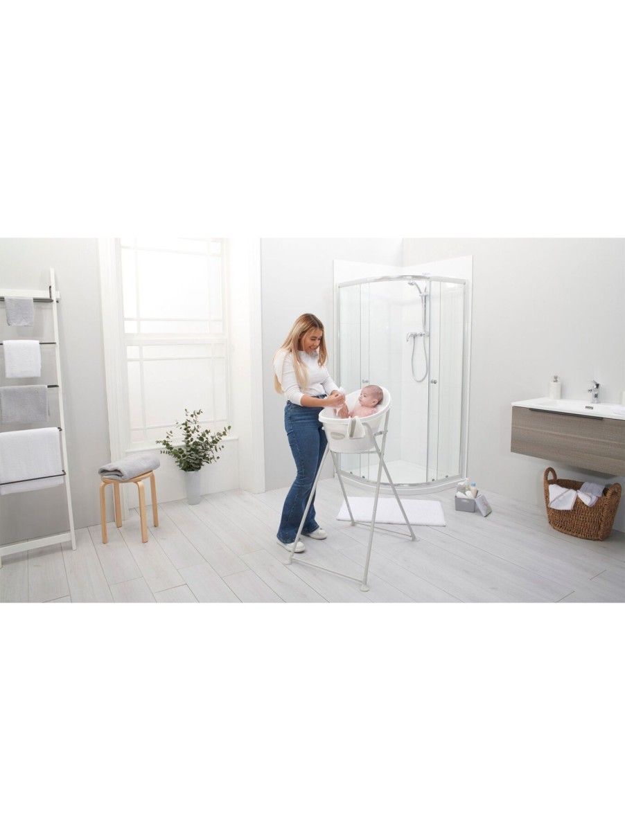 Kids Shnuggle Bathing & Changing | Shnuggle Folding Bath Stand White