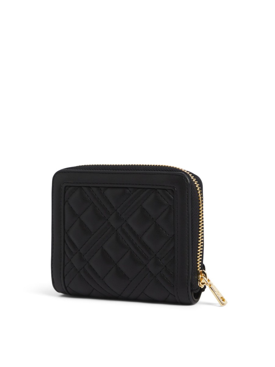 Women Love Moschino Purses & Wallets | Quilted Coinpurse Nero