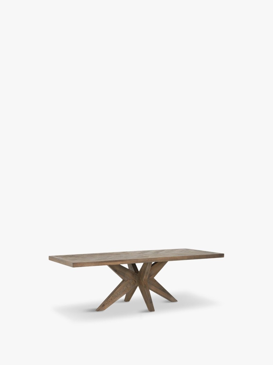 Furniture & Outdoor Barker and Stonehouse Rectangular Dining Tables | Oberon Dining Table, Oak Bc Silverback Brown