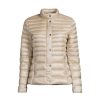 Women Lauren by Ralph Lauren Coats & Jackets | Metallic Insulated Coat Explorer Sand