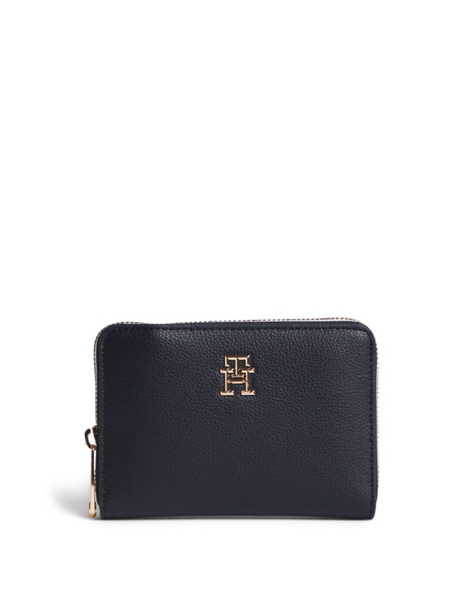 Women Tommy Hilfiger Purses & Wallets | Th Essential Sc Med Za Corp Space Blue