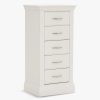 Furniture & Outdoor Barker and Stonehouse Chest Of Drawers | Evesham 5 Drawer Tall Chest White