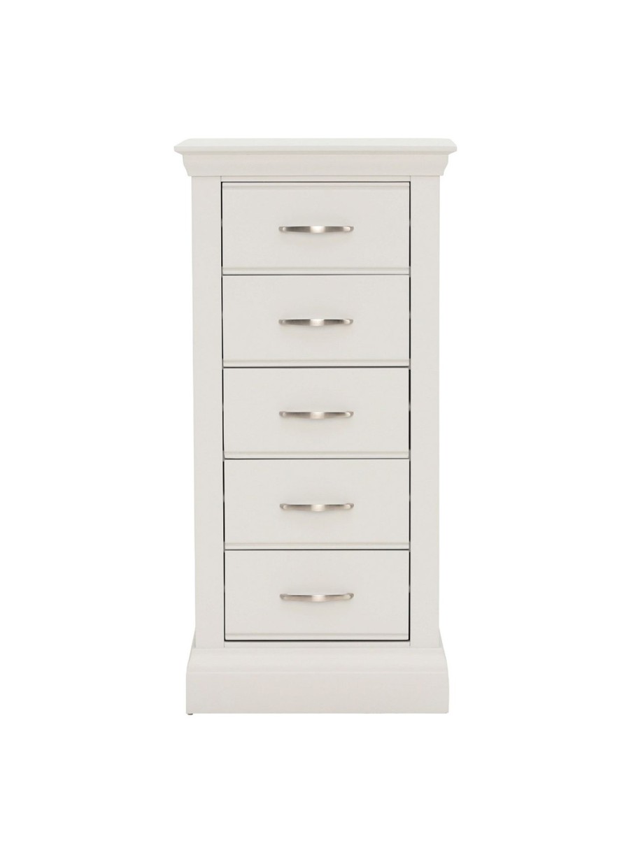 Furniture & Outdoor Barker and Stonehouse Chest Of Drawers | Evesham 5 Drawer Tall Chest White