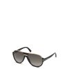 Men Tom Ford Men's Men'S Sunglasses | Dimitry Acetate Mens Sunglasses Shiny Black/Gradient Green