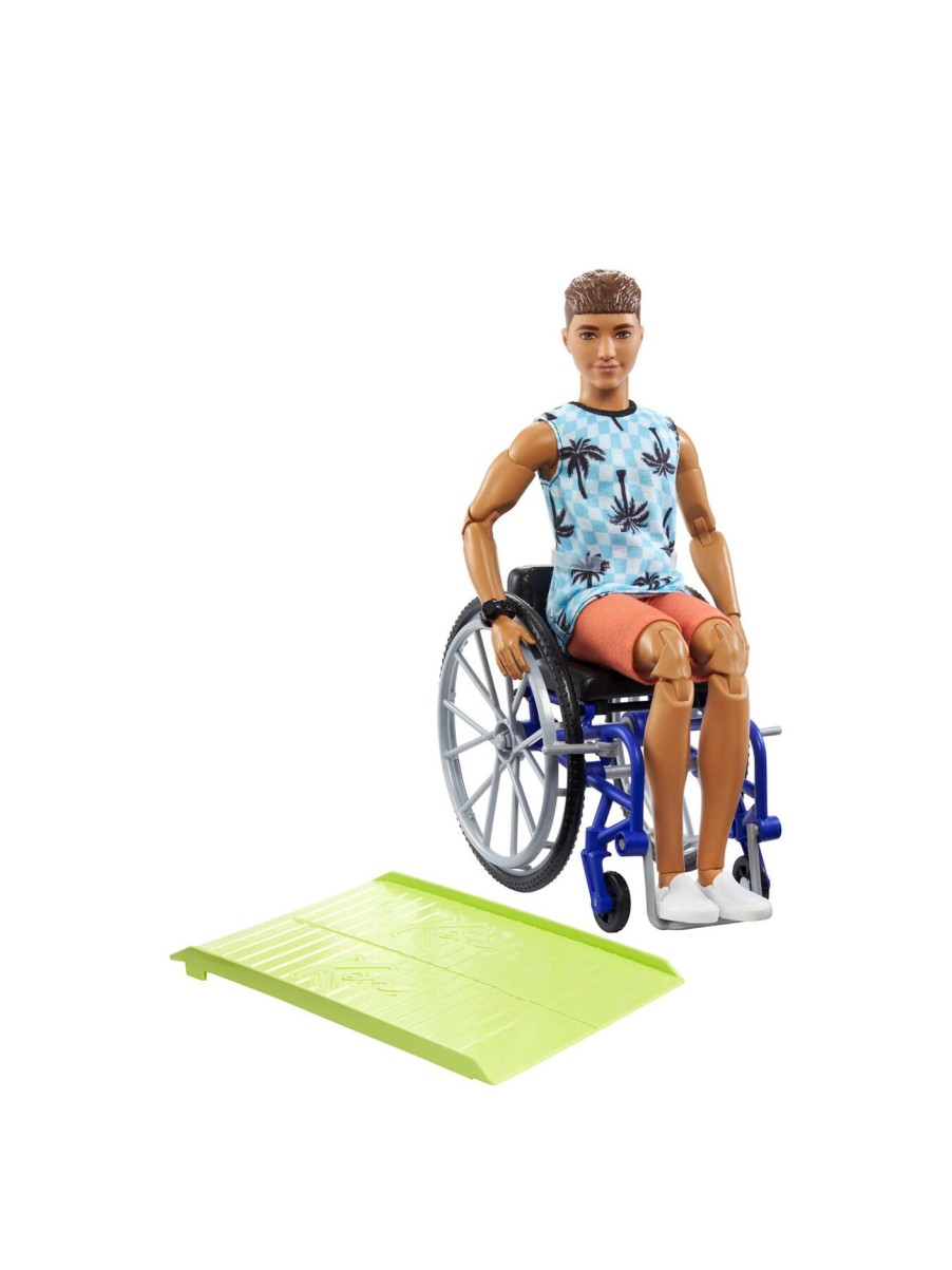 Kids Barbie Action Figures & Dolls | Ken Doll With Wheelchair & Ramp