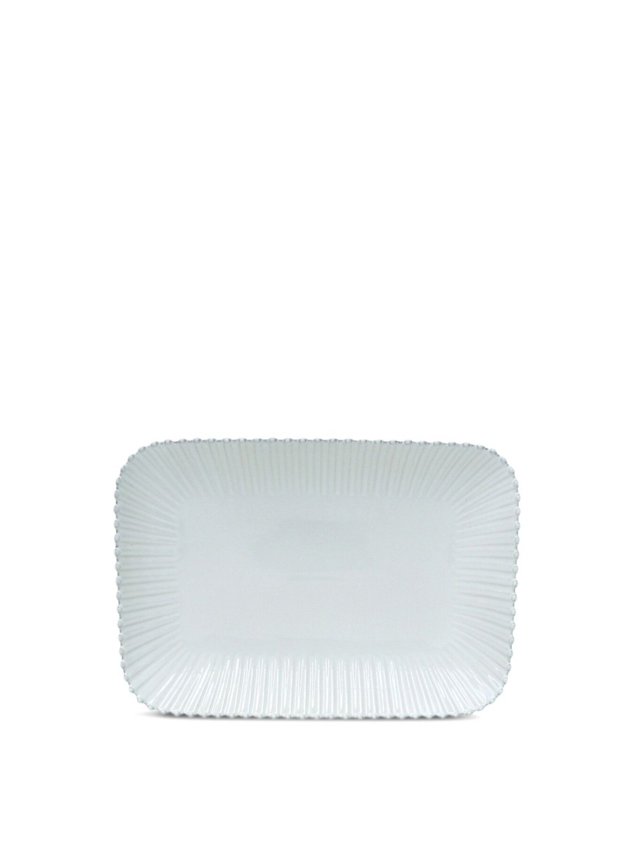 Home & Tech Costa Nova Serveware | Pearl Rectangular Platter Tray White