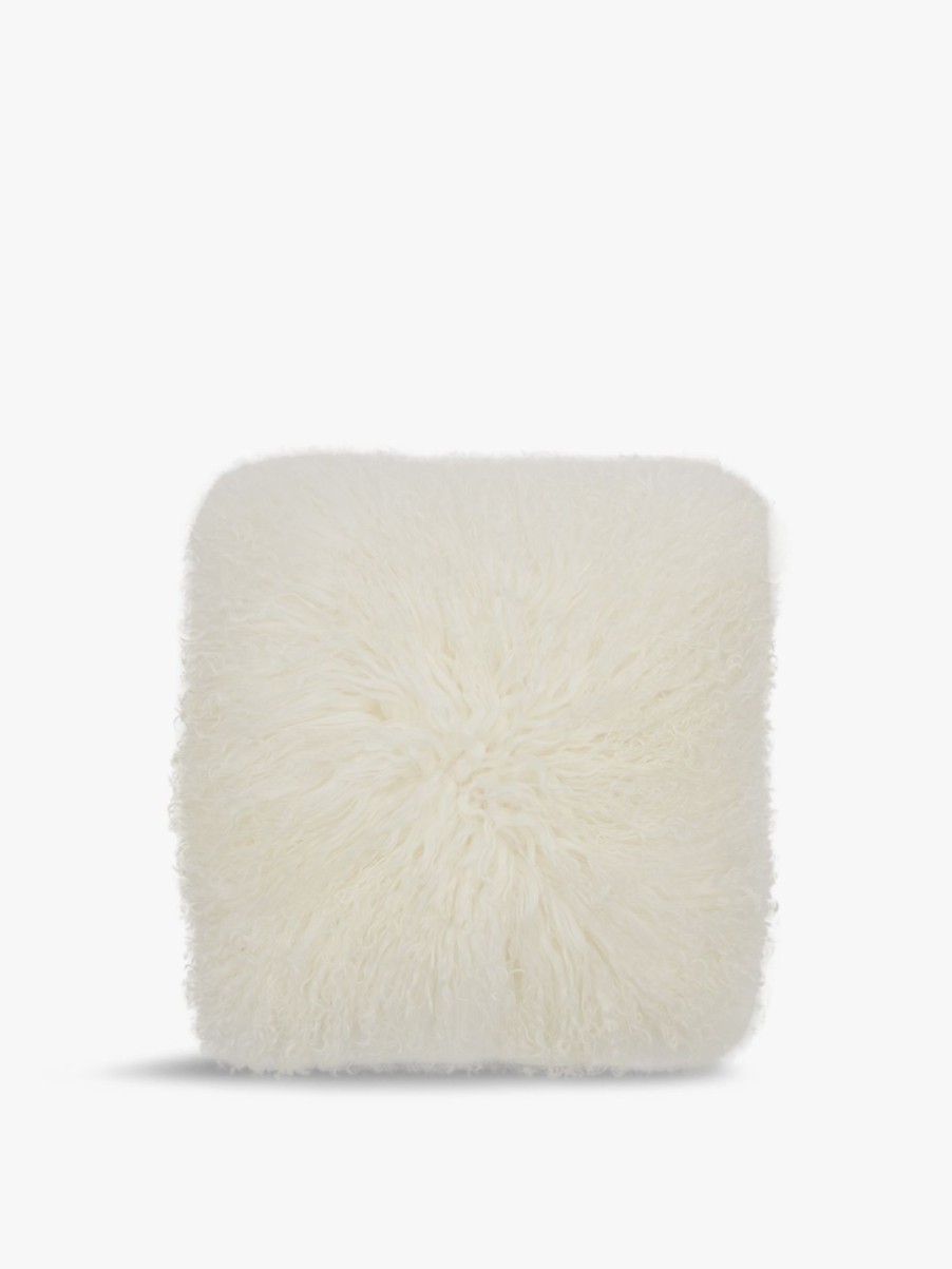 Home & Tech Fenwick Cushions & Textiles | Mongolian Lambswool Cushion White