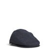 Men Barbour Hats | Barlow Flat Cap Grey Herringbone