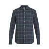 Men Hartford Shirts | Paul Double Face Check Shirt Blue/Green