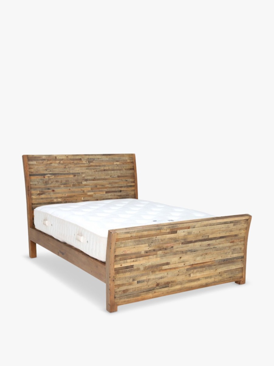 Furniture & Outdoor Barker and Stonehouse Bed Frames | Charlie Reclaimed Wood High End Bed Frame, Super King Reclaimed Oakland Finish