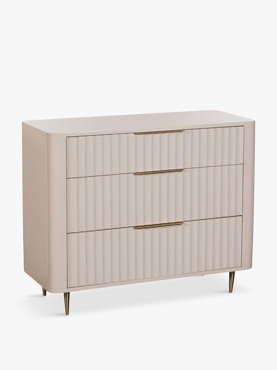 Furniture & Outdoor Barker and Stonehouse Chest Of Drawers | Lucia 3 Drawer Chest White Mahogany