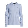 Men Polo Ralph Lauren Polo & Rugby Shirts | L/S Open Neck Polo Top Isle Heather