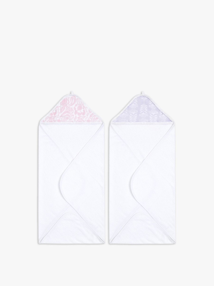 Kids aden + anais Bathing & Changing | Hooded Towel 2-Pack Damsel