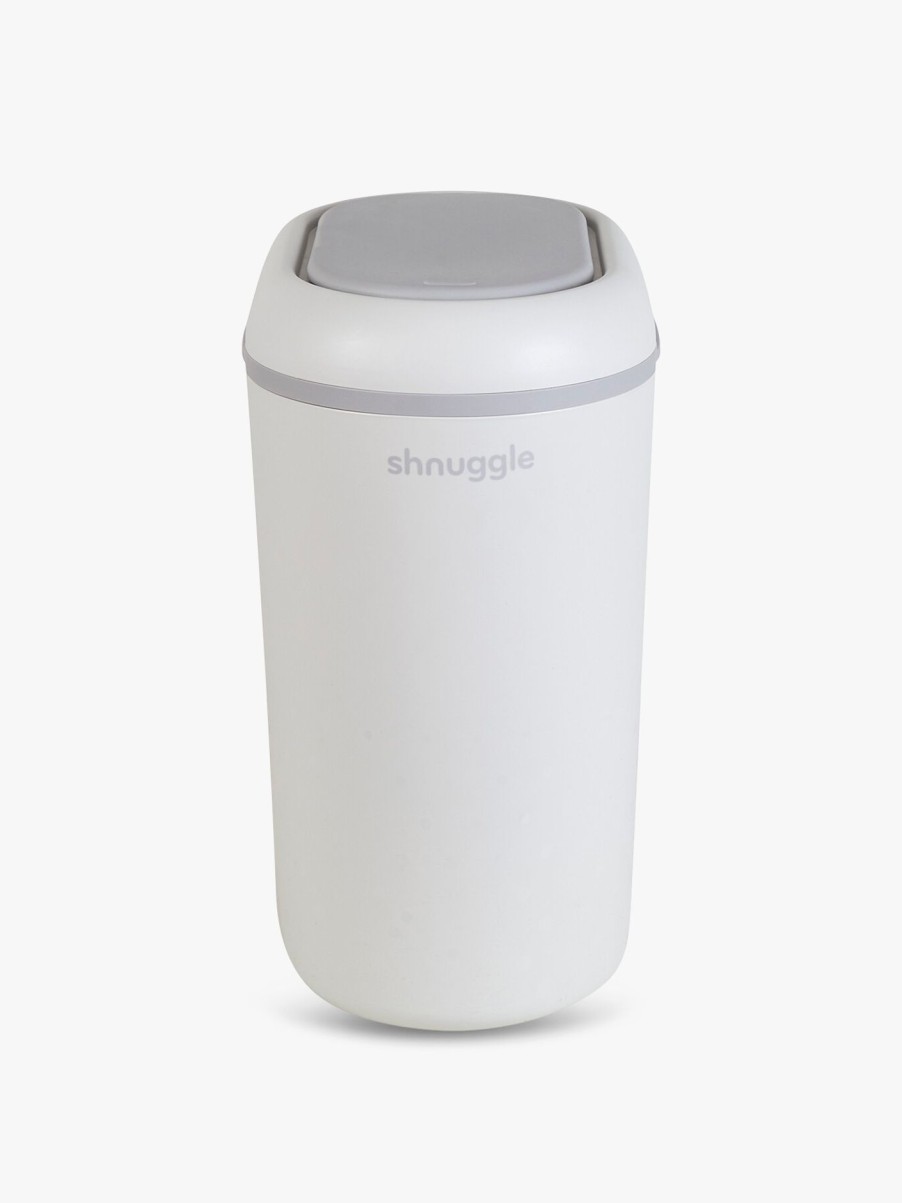 Kids Shnuggle Bathing & Changing | Shnuggle Eco-Touch Nappy Bin White