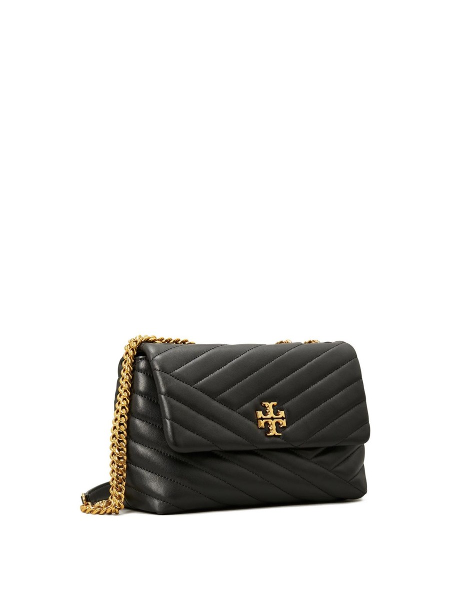 Women TORY BURCH Shoulder Bags | Kira Chevron Small Convertible Shoulder Bag Black