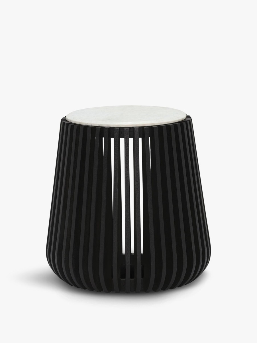 Furniture & Outdoor Barker and Stonehouse Side Tables | Nero Side Table, White Marble Black