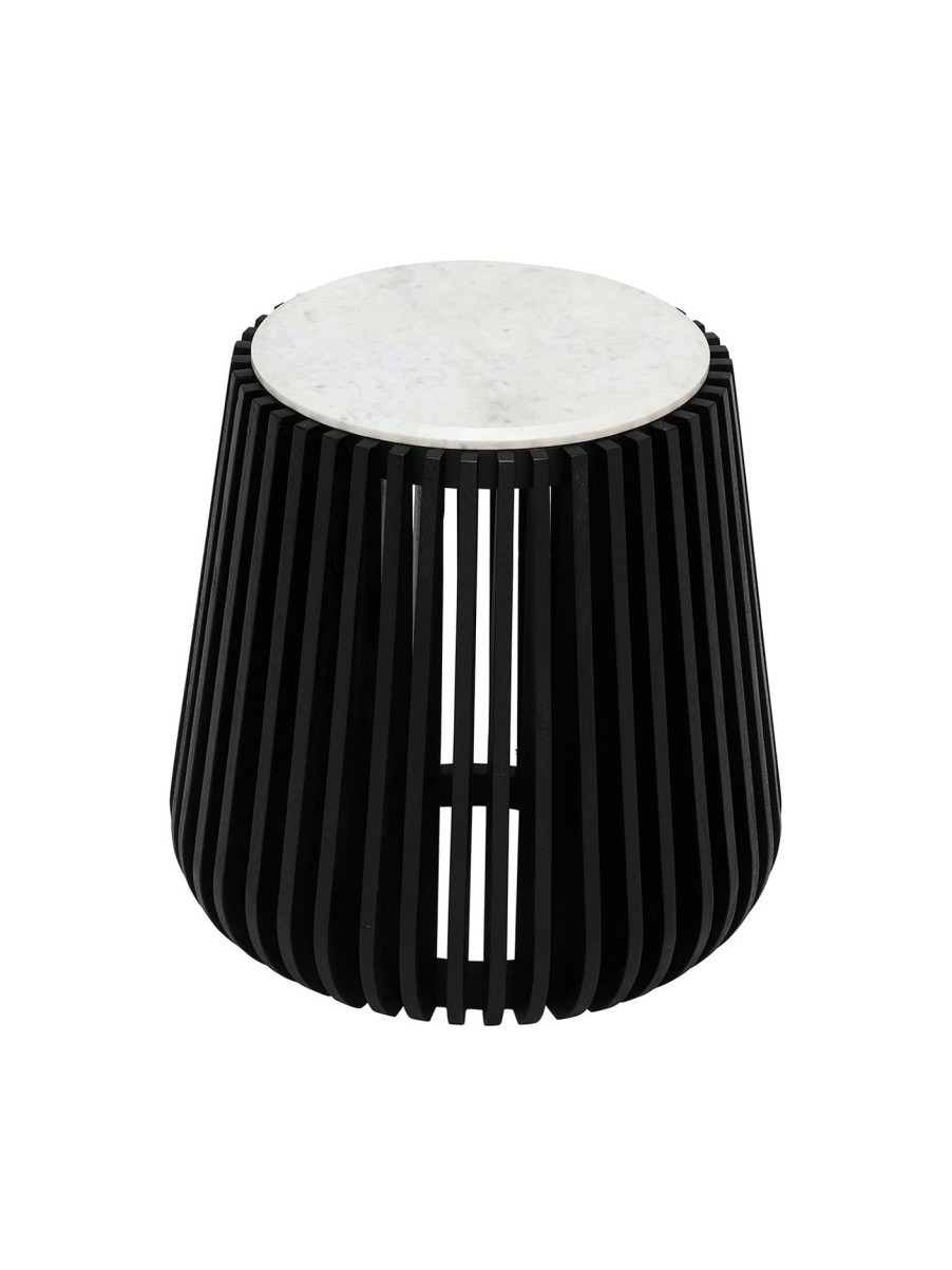 Furniture & Outdoor Barker and Stonehouse Side Tables | Nero Side Table, White Marble Black