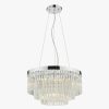 Home & Tech Dar Lighting Ceiling Lights | Giovana 5 Light Pendant Silver