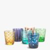 Home & Tech POLSPOTTEN﻿ Drinkware | Multicolour Tumbler Cuttings Set Of 6