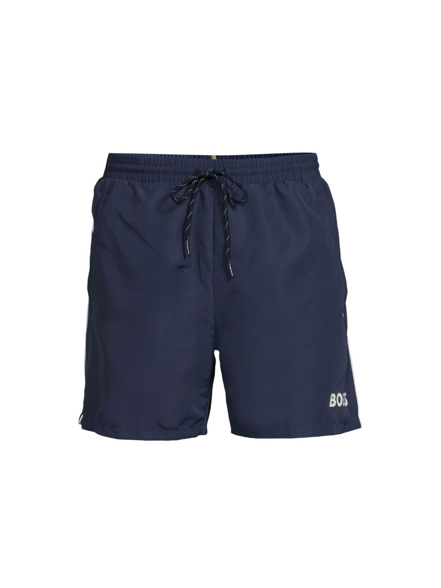 Men BOSS Swimwear | Starfish Swim Shorts Navy