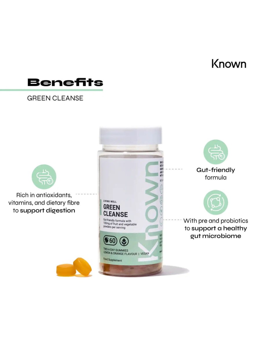 Beauty Known Nutrition Supplements | Green Cleanse Vegan Gummies