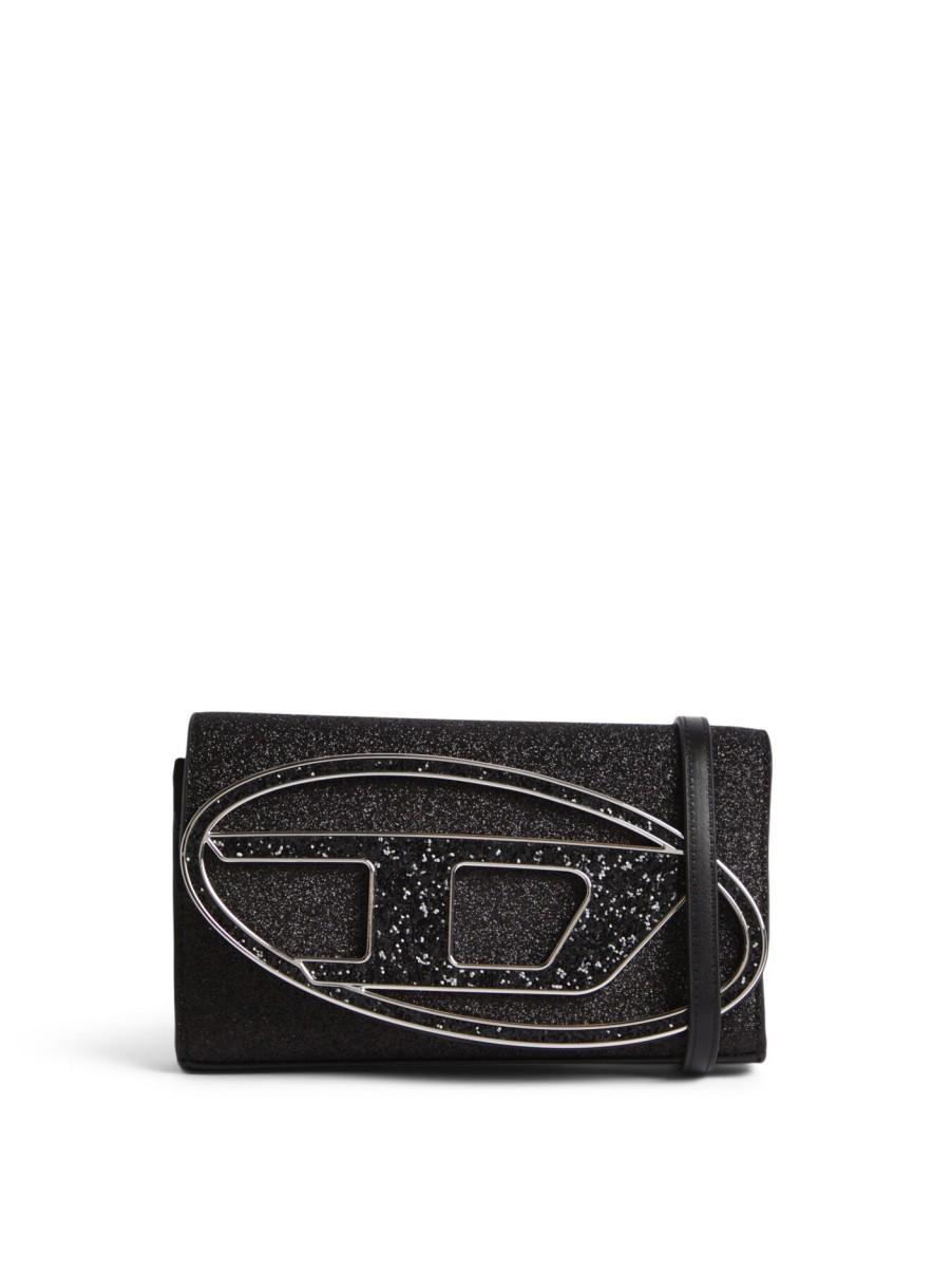 Women Diesel Clutch Bags | 1Dr Wallet Strap Black