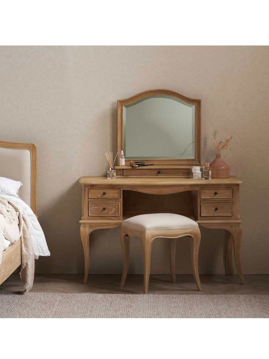 Furniture & Outdoor Barker and Stonehouse Dressing Tables | Cecile Light Wood French Style Dressing Table