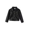 Kids Name It Coats & Jackets | Nmfsianine Pu Long Sleeve Overshirt Black