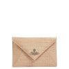 Women Vivienne Westwood Clutch Bags | Crocodile Envelope Clutch Cream