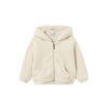 Kids Mayoral Tops | Fluffy Zip Up Hoodie Chickpea