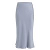 Women Anine Bing Skirts | Bar Silk Skirt Grey